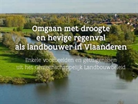 Brochure omgaan met droogte en hevige regenval als landbouwer in Vlaanderen