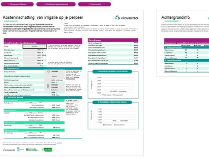 Rekentool voor irrigatiekosten in sierteelt vollegrond