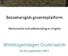 Bezoekersgids groenteplatform mechanische onkruidbestrijding en irrigatie 2021